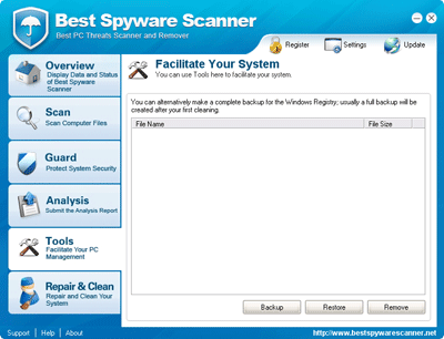 Best Spyware Scanner Registry Backup